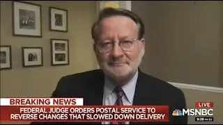 Senator Peters Discusses Investigation Report On First-Class Mail MSNBC's Rachel Maddow - Pt 1