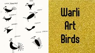 Basic 6 | Warli Art Birds | learn Art Daily | Indian art | Tribal art | Maharashtra