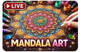 🔴LIVE Mandala Art | Satisfying & Relaxing