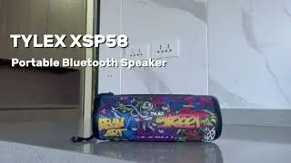 TYLEX XSP58 Graffiti Bluetooth Speaker with Super Bass Radiator, IPX4 Splash proof, FM Radio