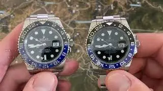 Real Rolex Batman VS Fake Rolex Batman#Clean factory #Rolex  GMT-Master II#Luxury watches#2025