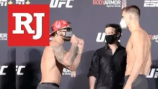 UFC on ESPN 12 staredowns at the UFC Apex