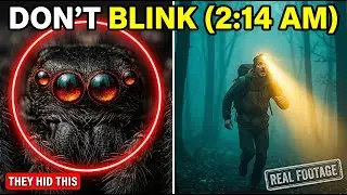 Trail Camera Captures Spider Hunting Hiker at Night | Infrared Footage (2026)