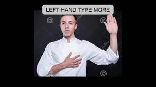 Left hand type 56% of typing #shorts