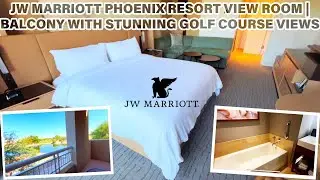 JW Marriott Phoenix Resort View Room Tour | King Room with Stunning Golf Course Views!