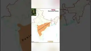 PENINSULAR PLATEAU IN MAP OF INDIA