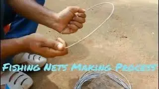 Making a fishing nets Process#traibal #food #cookingpork
