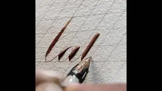 ✒️⚜️copperplate calligraphy with finetec gold⚜️✒️
