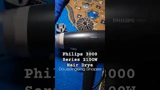 Philips 3000 Series 2100W Hair Dryer with Advanced Ionic Care BHD351/13 #shopeehaul #LagiMurah