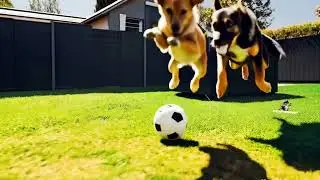 Epic Dog vs Football Match! 🐶⚽️