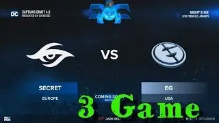 Четвертьфинал Captains Draft 4, Team Secret -vs- Evil Geniuses, 3 game, bo3, minor