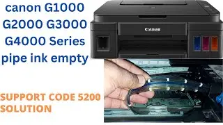 canon G1000 G2000 G3000 G4000 Series pipe ink empty || canon g1010 ink flush without pc