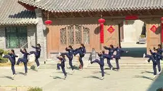 Wushu performance by student