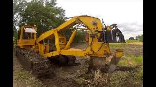 Kreuziger Drainage Interdrain 2030 GP Tile Plow Farm Drainage Tiling Dodge County, Wisconsin 8-12-14
