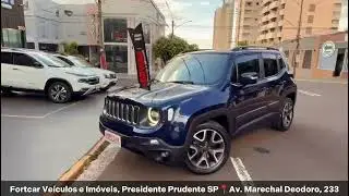 JEEP RENEGADE 2019 AZUL METÁLICO LONGITUDE 1.8 FLEX AUTOMÁTICO 🚗💎