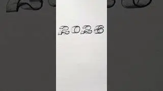 HAPPY NEW YEAR 2026 3D DRAWING - 3D ART