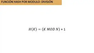 TABLAS HASH