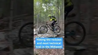 Hitting The Rockiest And Most Technical Trail In The Midwest! #mtb #shorts