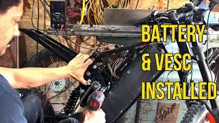 Custom E-Bike Build Ep.4 &ndash; Battery & VESC Install (Mid-Drive Stealth Bomber)