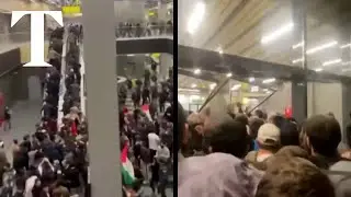 Russian airport stormed by pro-Palestinian protesters