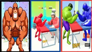 muscle rush android gameplay|muscle rush game #short iOS gaming|muscle rush smash running game