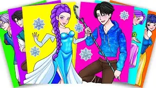 HUNTRIX RUMI DRESS-UP LIKE ELSA DISNEY PRINCESS - KPOP DEMON HUNTERS | FASHION STICKER PAPER DIY