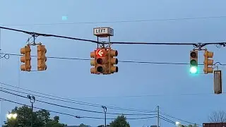 Eagle Durasig flashing red arrow left turn signal - Grand Ledge, Michigan