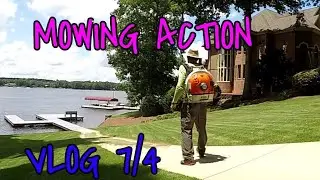 Snapper Zero Turn Mowing. STIHL BR700. You guys are awesome.