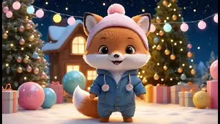Baby Fox New Year Lights Show | Fun New Year & Animal Nursery Rhyme for Kids | Baby Learning Song
