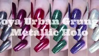 Swatches | Zoya Urban Grunge Metallic Holos Fall 2016 Collection