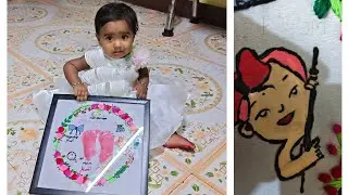 Birthday Hoop Design full video 😍 embroidery Handwork design ( ગમે તો like Subscribe comment karo)