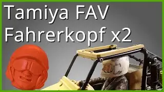 Tamiya Fast Attack Vehicle Fahrerkopf nachgebaut #3dprinting #tamiya #rccar