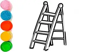 How To Draw a 3D Ladder Drawing | Ladder Drawing Step by Step | Beautiful Ladder Drawing