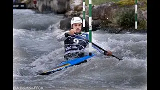 Liam Jegou (IRL) Winning Run, 2020 ICF Canoe Slalom World Cup Pau,  (France)