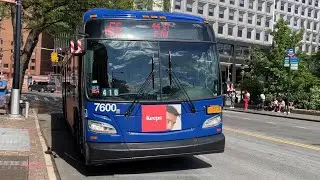 MTA M55 bus #7600 full ride from South Ferry to Church St & Liberty St.