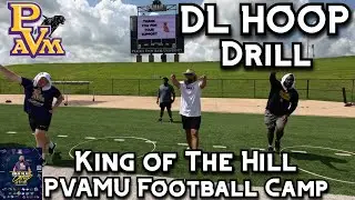 Defensive Line Speed Rush Drill @PVAMU Football Camp 2025 - King of the Hill Camp 4K + Coaching Tips