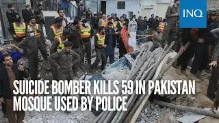 Suicide bomber kills 59 in&nbsp;Pakistan&nbsp;mosque used by police