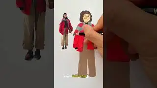 From Simple Squares to Trendy Characters: Easy Shape Method Tutorial #artistsoninstagram #art