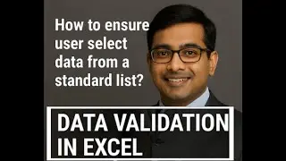 Data Validation in Excel [In Tamil] - How to ensure User enters data from a standard list