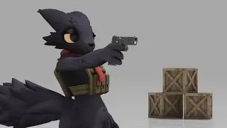 Expie Learns How To Shoot | Blender Animation | Casualties  Unknown