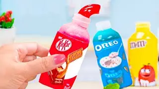 Amazing rainbow jelly cake 🌈 Sweet Miniature Honey Jelly KITKAT and M&M or OREO Decorating