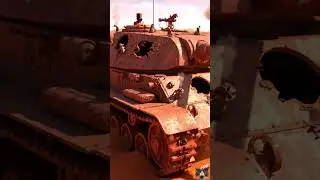 Tiny Mechanics Repair the Giant War Tank | 4K Cinematic Desert Scene 🌵⚙️