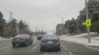 Driving Downtown Toronto Main Streets 4k- Bayview Avenue To Victoria Park Avenue Ontario, Canada