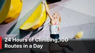 Janja Garnbret Conquers 100 Routes in 24 Hours for Charity | AD1N