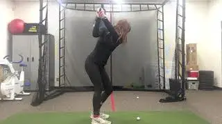 Lower body rotation golf drill