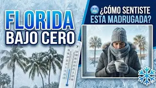 ​&iexcl;Florida bajo CERO! 🥶 La madrugada m&aacute;s fr&iacute;a del a&ntilde;o.