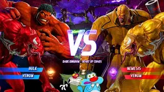 RED VENOM & RED HULK VS YELLOW VENOM & NEMESIS FIGHT MARVEL VS CAPCOM WITH OGGY AND JACK