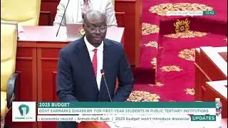 Dr. Cassiel Ato Forson announces several budgetary allocations in the educational sector.