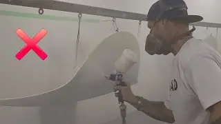 Started painting the Bugatti but ACCIDENTALLY wiped it down with Pine-Sol instead of Windex 😣❌ 