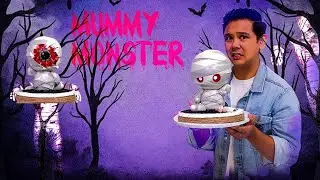 🕸️🍰 Get wrapped up in flavor with our Halloween Mummy Monster Cake.